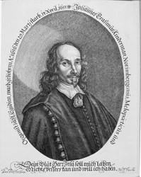 Johannes Erasmus Kindermann, graviert von Johann Friedrich Fleischberger